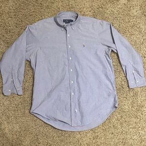 Polo Ralph Lauren Men’s Light Blue Button-Down Dress Shirt